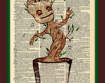 Buy 2 Get 1 Free Mix & Match Dancing Groot Guardians Of The Galaxy Fan Art