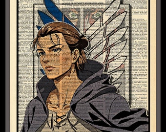 Buy 2 Get 1 Free Mix & Match Eren Yeager Attach On Titan Dictionary Fan Art