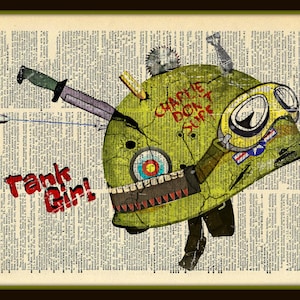 Buy 2 Get 1 Free Mix & Match Charlie Don&#39;t Surf Tank Girl Helmet Fan Art