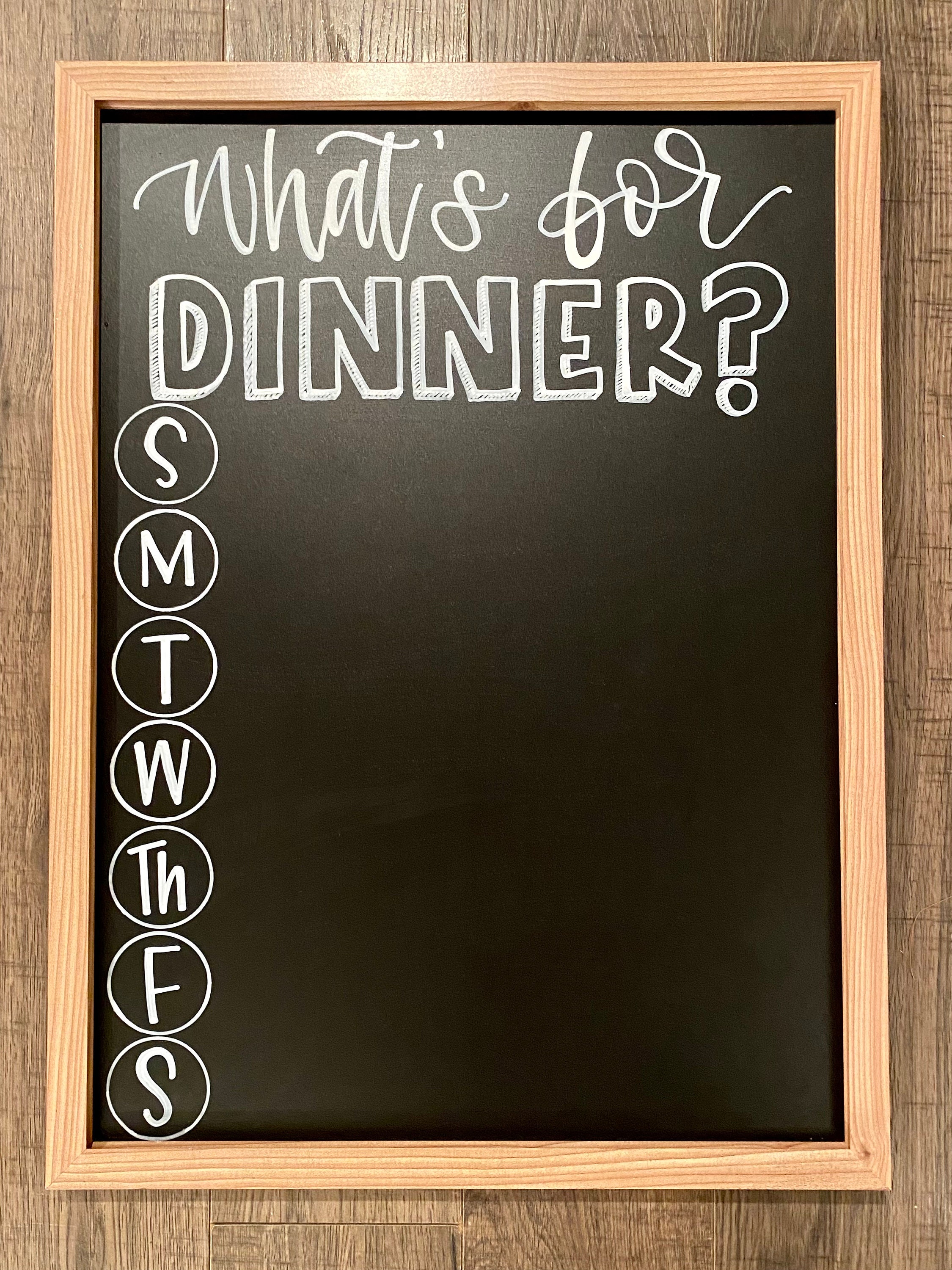 Kitchen Chalkboard Dinner Menu Chalkboard Reusable Etsy