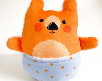 Punkling - Clementine - stuffed animal (with pockets!)