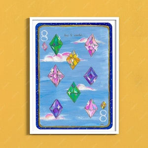 8 diamanten - Dopamine deck - 8 x 10 print
