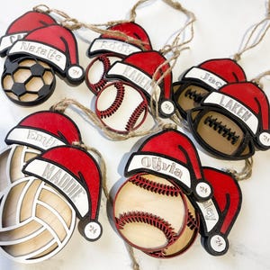 Christmas Ornament, Ornaments for Kids, Personalized Ornaments, Christmas Gift for Kids, Ornaments, Custom Name Ornaments, Sports Gifts