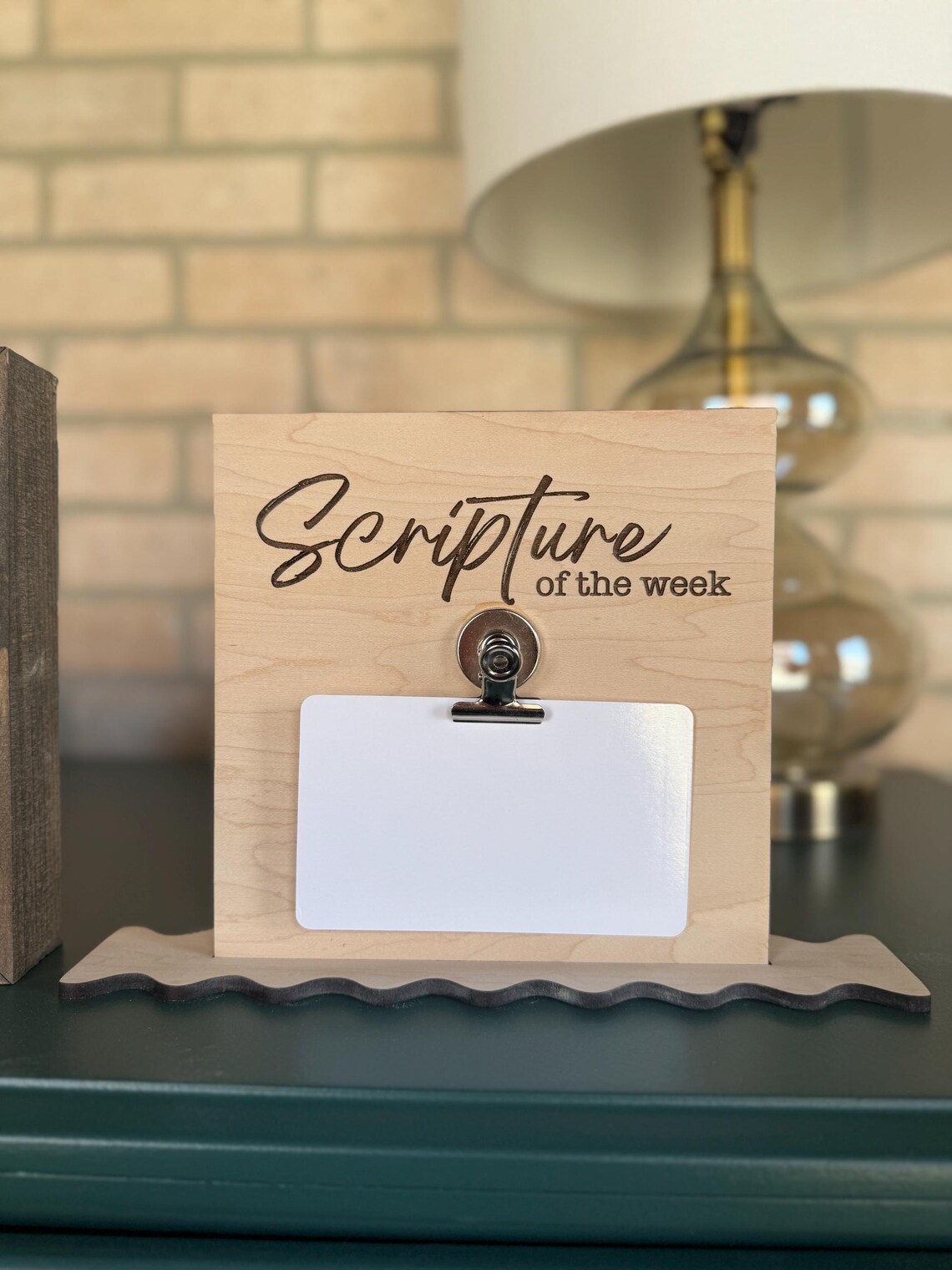 Scripture Whiteboard Engraved Scripture Memory Verse Wood Sign, With Clip & Whiteboard - Etsy