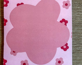 Flower Sticky Notes - Unique sticky notes, Unique adhesive notes, Planner Notes, Office Stationery