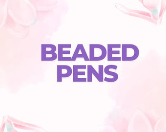 Buy3Get1Free |Assorted Beaded Pens, Beaded Pens for Her, Gift for Friends, Gift for Coworker|gnome pen|valentine pen