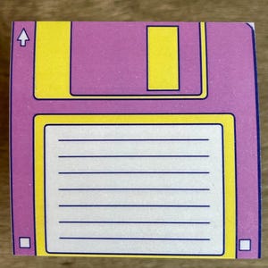 Floppy Disk Sticky Notes - Unique Sticky Notes, Unique Adhesive Notes ...