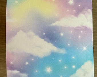 Fantasy|Rainbow|Clouds sticky Notes - Unique sticky notes, Unique adhesive notes, Planner Notes, Office Stationery