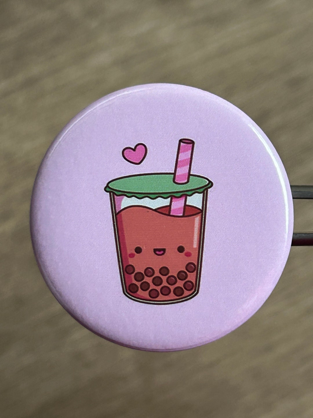 Boba Love Button| Boba Cup Pin| Drink Pin |food Pin| Kawaii Button - Etsy