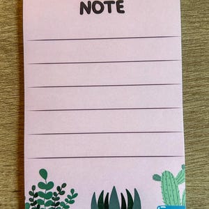 Plants|Flowers sticky Notes - Unique sticky notes, Unique adhesive notes, Planner Notes, Office Stationery|note pad