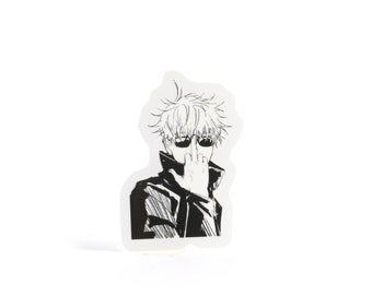 Anime boy sticker| manga boy sticker| anime middle finger sticker| Not friendly sticker| funny sticker|1.5”