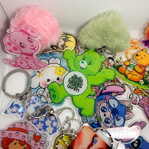 Acrylic Keychain Blind Bag| Anime keychain|kawaii animals keychain|Random mix keychains|Mystery Bags |Keychain mystery|various sizes image 4