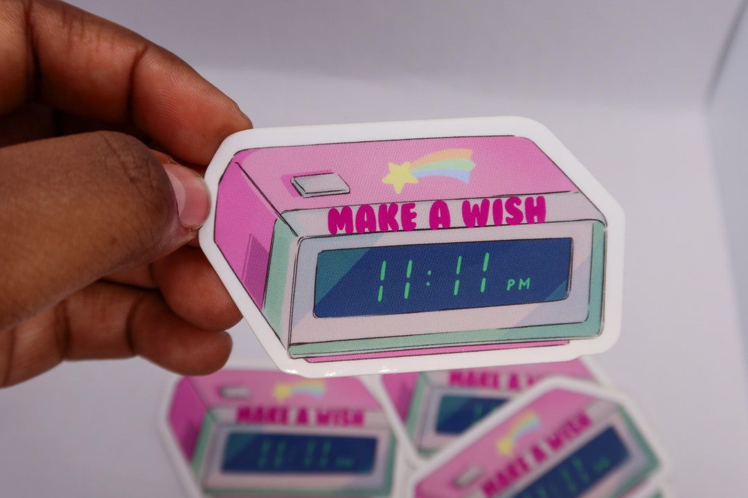 Make a Wish Sticker Inspirational Sticker Vinyl Sticker 1111 Wish