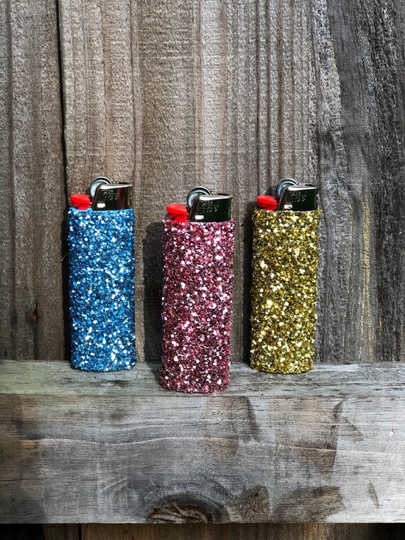 Glitter lighter bic lighter matching glitter bic lighter Etsy