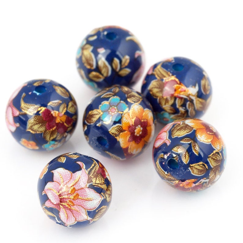 Tensha Beads /arylic Flower Beads , Japanese Tensha Beas , 10mm/12mm