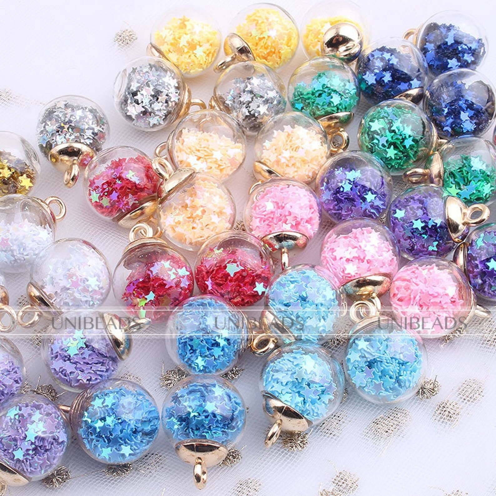 19 colours 10pcs Crystal Glass Ball Charms Pendant with Etsy