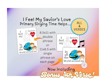 I Feel My Savior's Love | Primary Singing Time Helps | LDS Primary Program Song