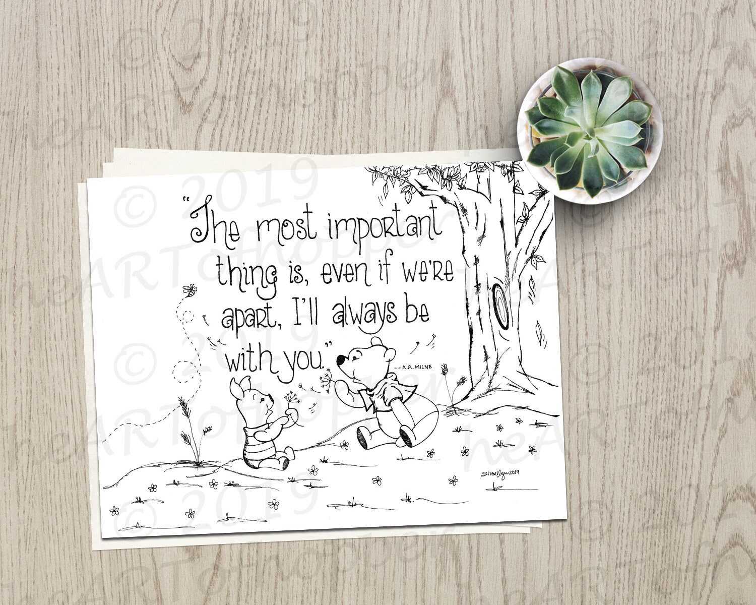 Winnie The Pooh A A Milne Quote The Most Important Thing Etsy Winnie The Pooh A A Milne Quote The Most Important Thing Etsy