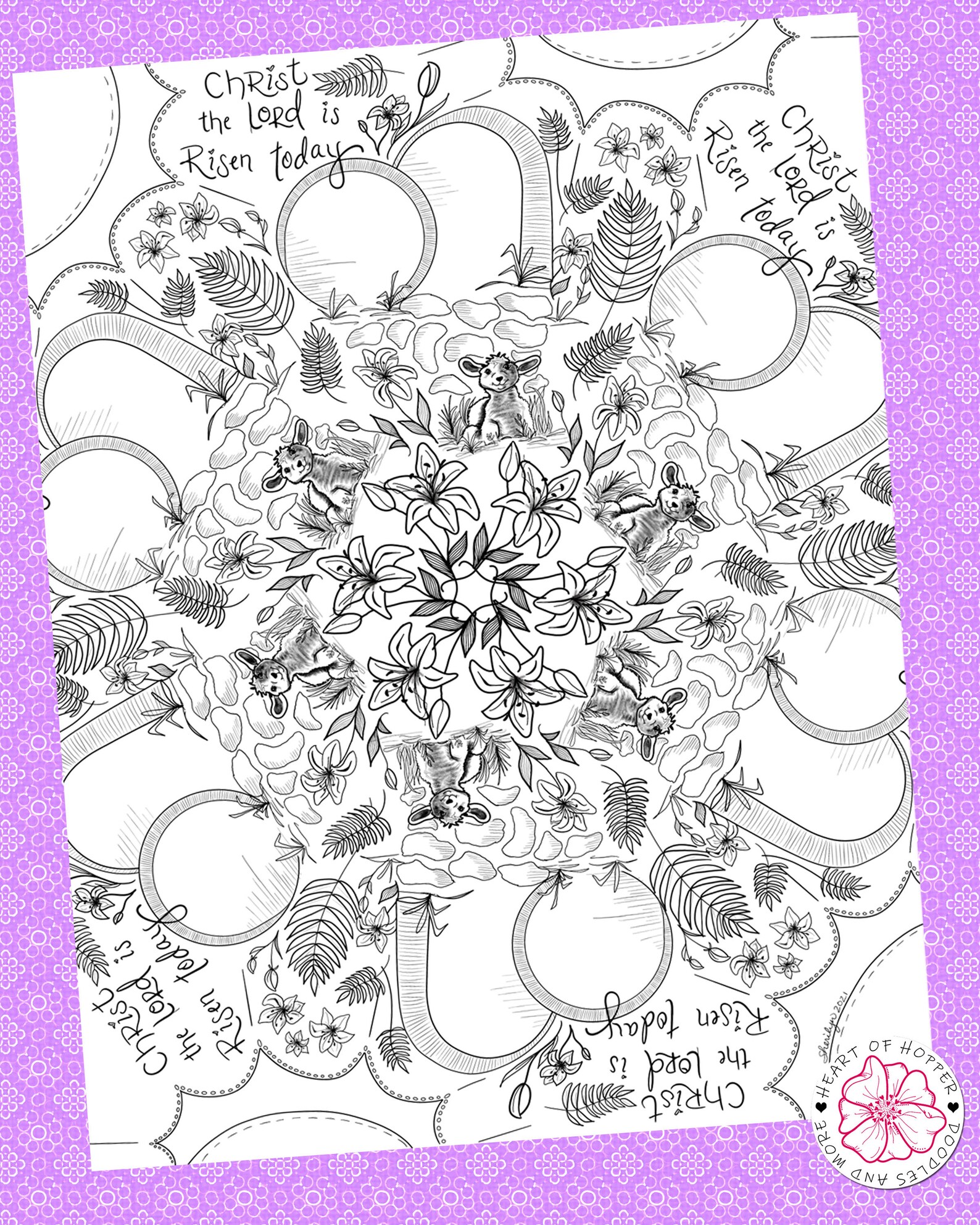 2021 LDS General Conference Easter Packet Fun coloring pages | Etsy