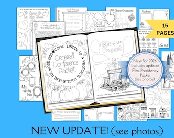 General Conference Printable Activity Packet - Fall Themed