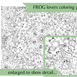 Frog lovers everywhere | Great for teaching the life cycle of a frog | This color page will have you hopping all day | Toadlly love it!