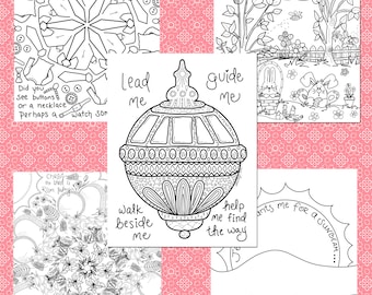 General Conference Packet | Fun coloring pages and activities for kids and adults of all ages | Color a masterpiece | Bonus Easter page