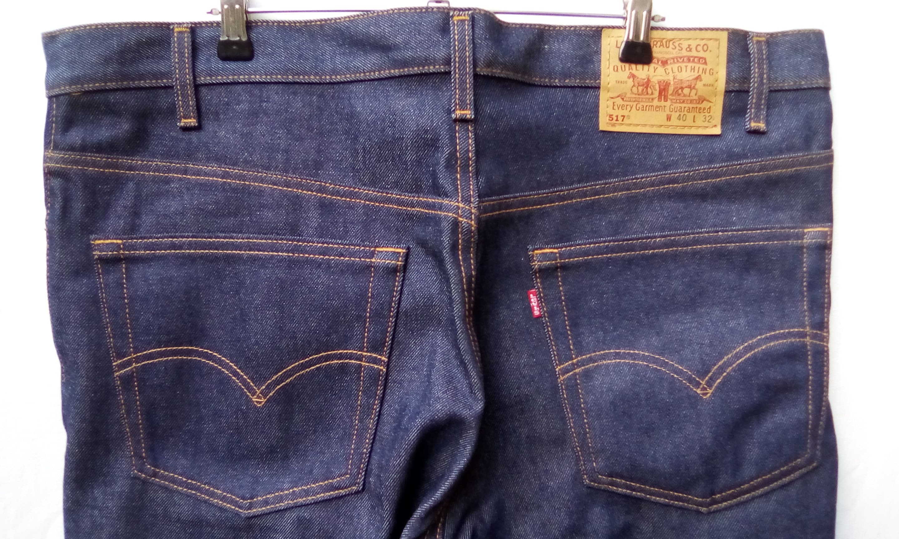 1970〜80s ヴィンテージ Levi's 517-0217 80s Levi's 517-0217 SADDLEMAN BOOT JEANS （実寸W36.5L30.5） DEAD
