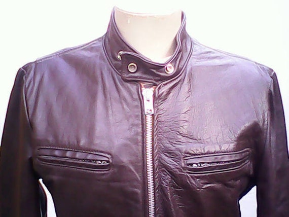 Excelled Leather Cafe Racer Motorcycle Jacket. - image 7