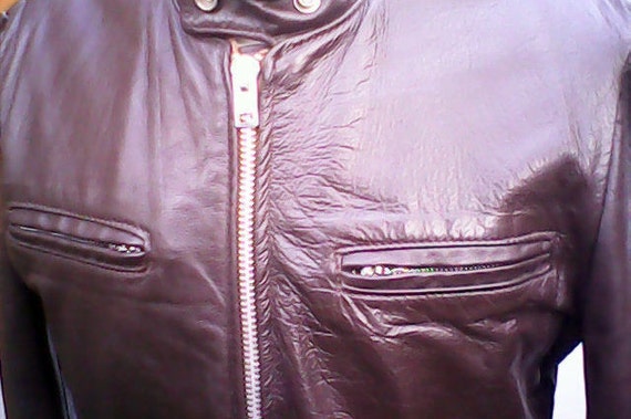 Excelled Leather Cafe Racer Motorcycle Jacket. - image 8