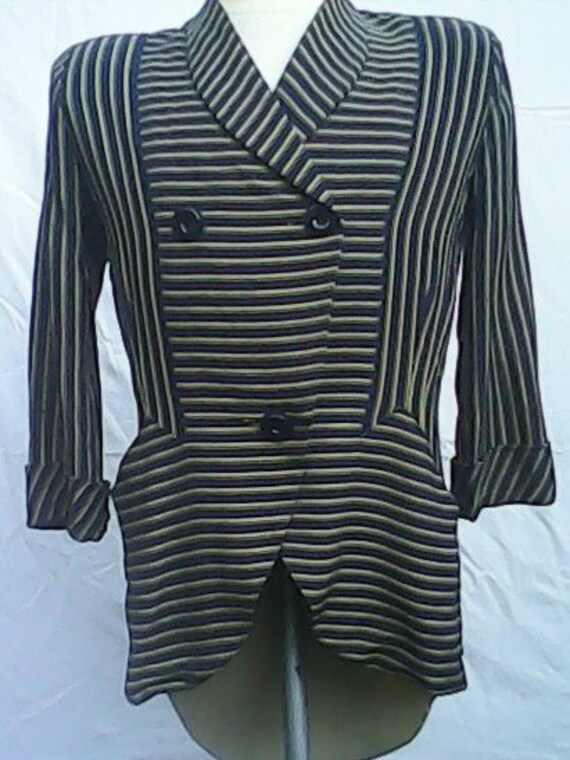 Jacket/Top By Stefney Utility Double Elevens 1940s