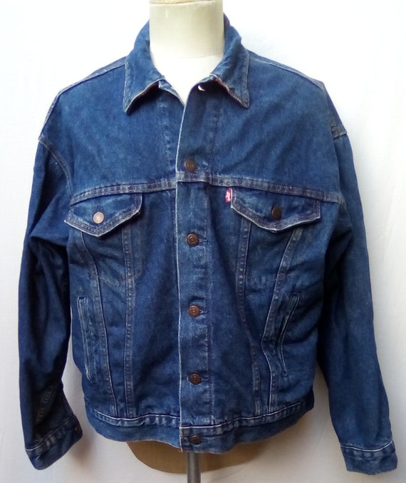 Levi's Blanket Lined Denim Jacket 1980s. Gem