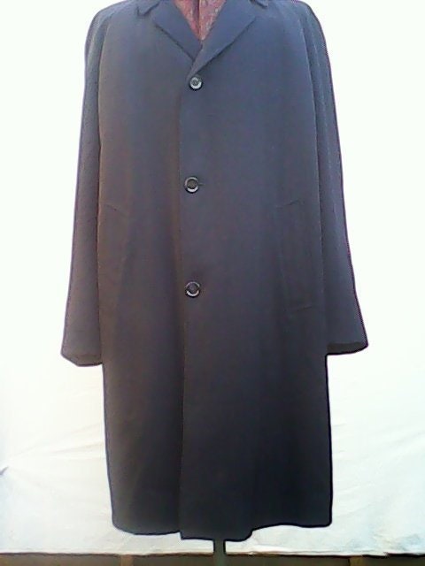 Image of Raincoat By Burtons Wool 1950S