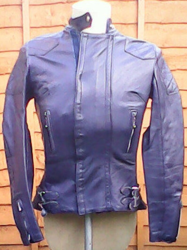 Veste Lewis Leather Aviakit Phantom 38, Taille M, Noir Matelassé, Vintage UK