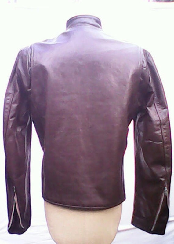 Excelled Leather Cafe Racer Motorcycle Jacket. - image 2