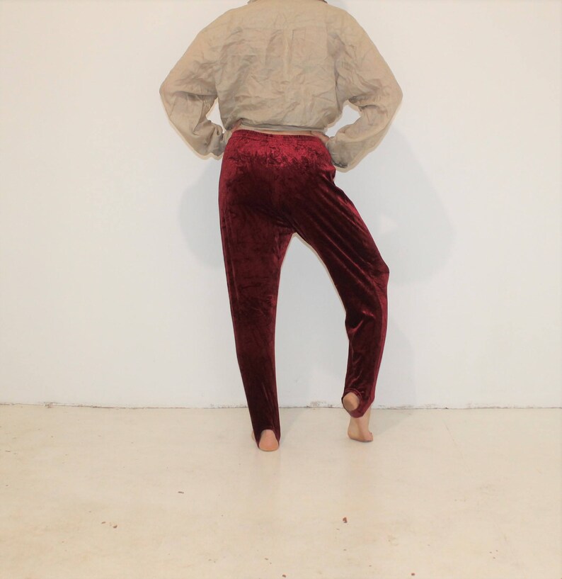 crimson red pants