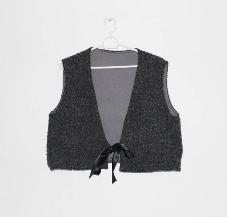 Vest Gray Women Plus Size Country Romantic Waistcoat Grey Etsy