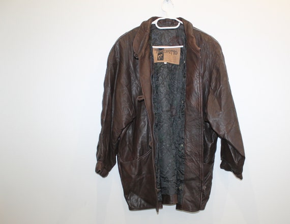 baggy leather jacket