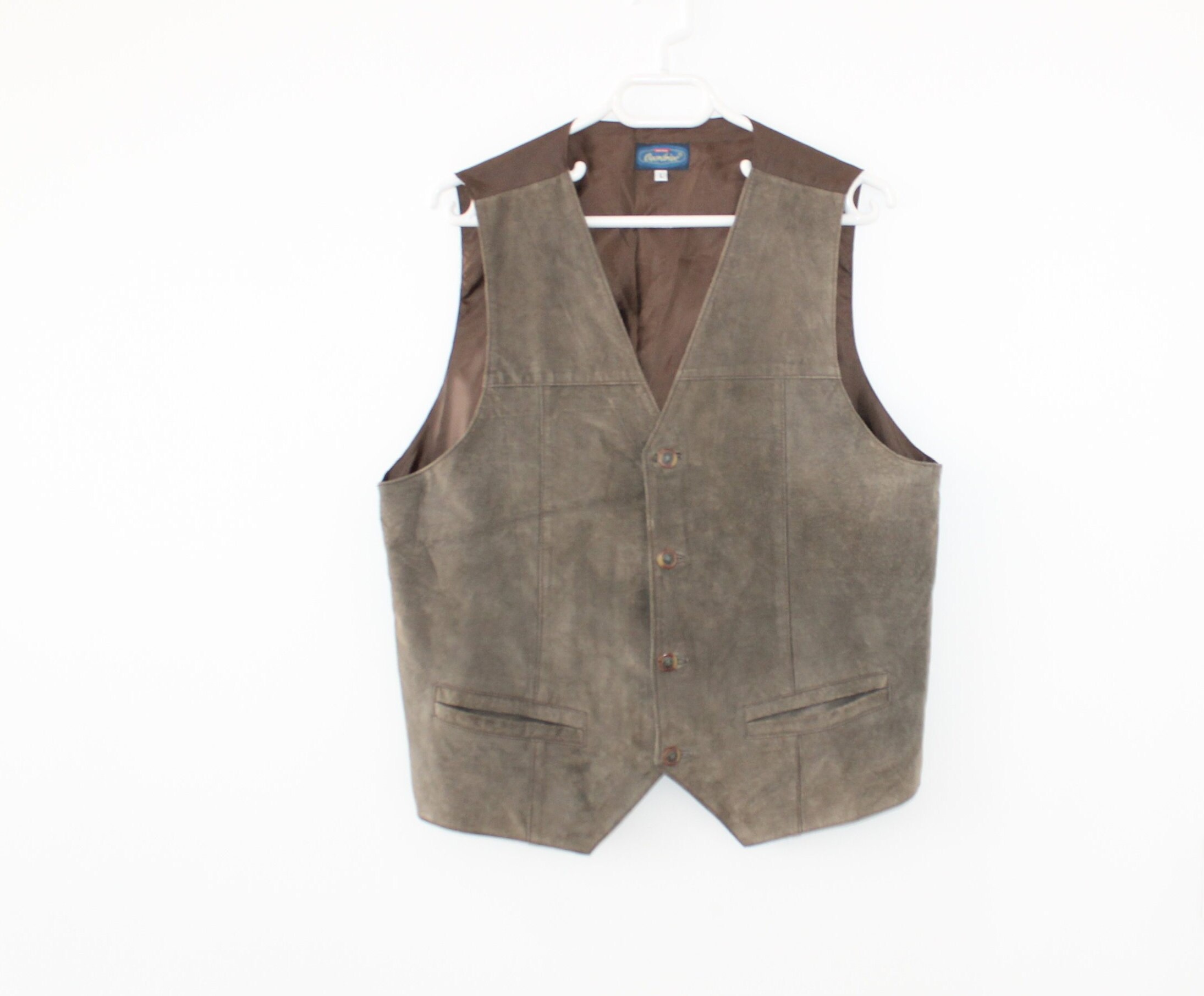 suede sleeveless jacket