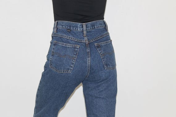 high rise boyfriend jeans