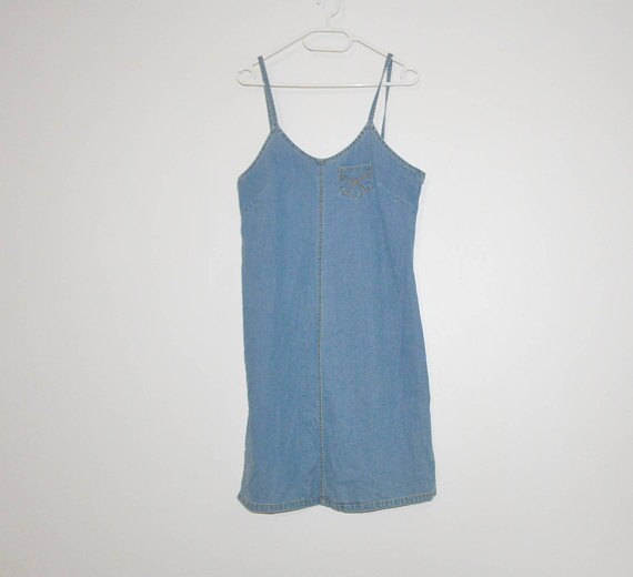 jean tank dress