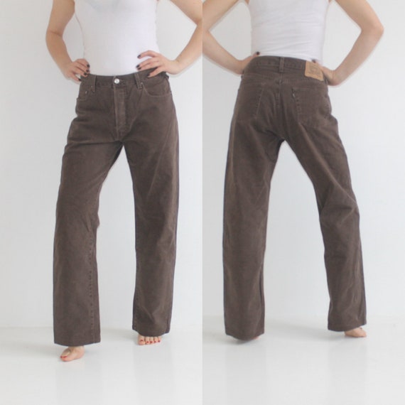 brown levis jeans