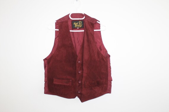 red suede vest