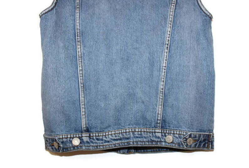 Classic Vest Fitted Denim Waistcoat Jeans Blue Denim Vest Etsy