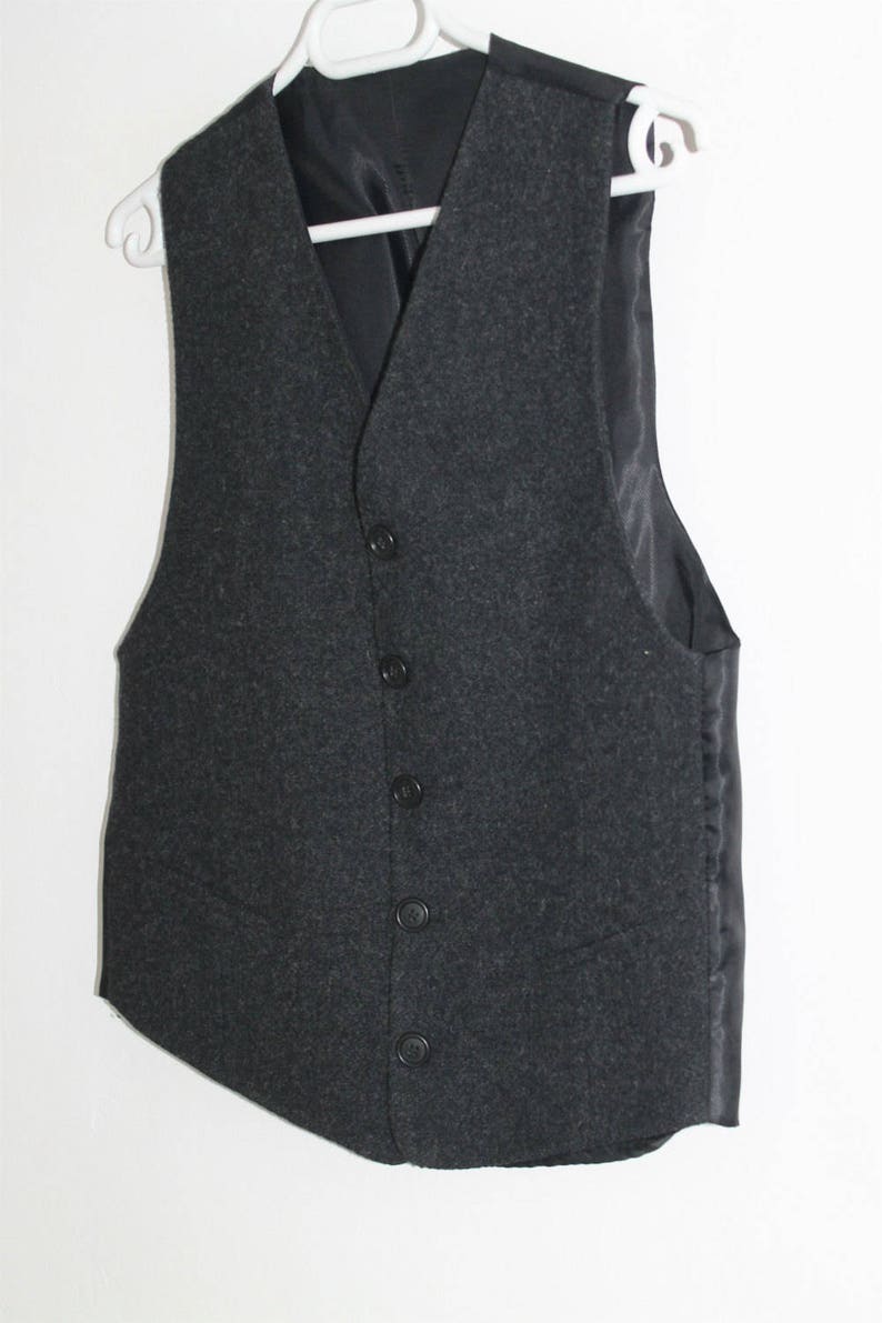 Grey Womens Vest Formal Fitted Waistcoat Steampunk Gray | Etsy