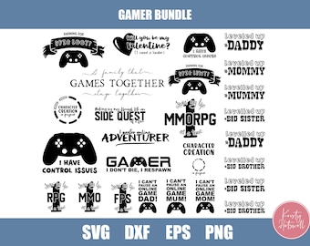Gamer SVG Bundle, Gaming SVG Bundle, Gamer, Gaming, Teenager svg, Teen svg, gaming, gamer, svg bundle, commercial use svg