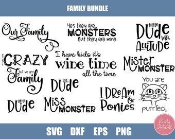 Family SVG cut file bundle, svg bundle, kids svg bundle, family svg bundle, funny svg bundle, children svg bundle, parents svg bundle