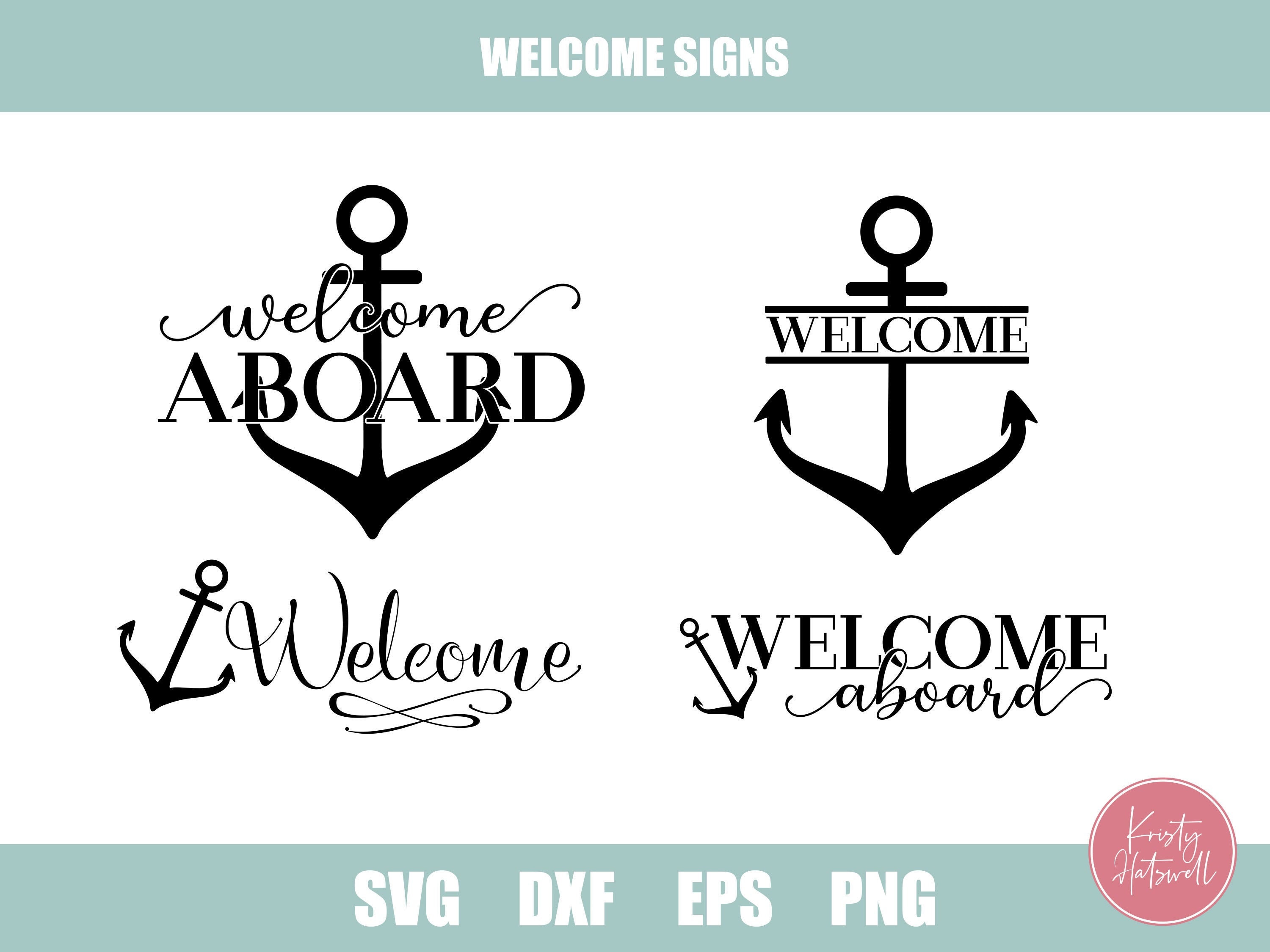 Download Boat Welcome Signs Svg Bundle Boating Welcome Sign Bundle Etsy