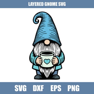 Layered Gnome SVG, Gnome SVG Cricut, Valentines Gnome SVG, Gnomie svg, gnome t-shirt svg, layered gnomie svg, cut gnome svg
