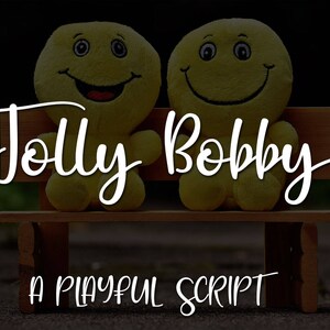 Jolly Bobby, police de script, police ludique, police détendu, fun, police, police commerciale, lisse police, police de script ludique, amusant police de script, script
