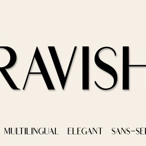 Ravish Font, fuente elegante, fuente sans-serif, fuente elegante, fuente clásica, fuente elegante, fuente en varios idiomas, fuente display, fuente profesional
